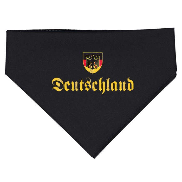 Deutschland Flag Of German I Love From Germany USA-Made Doggie Bandana