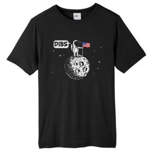 Dibs Flag On Moon Astronaut Space Tall Fusion ChromaSoft Performance T-Shirt