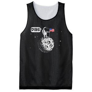 Dibs Flag On Moon Astronaut Space Mesh Reversible Basketball Jersey Tank