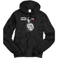 Dibs Flag On Moon Astronaut Space Tie Dye Hoodie