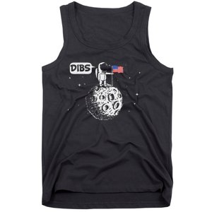 Dibs Flag On Moon Astronaut Space Tank Top