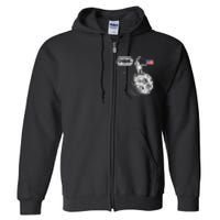 Dibs Flag On Moon Astronaut Space Full Zip Hoodie