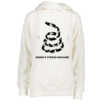 DonT Feed On Me Cats Womens Funnel Neck Pullover Hood