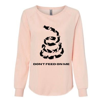 DonT Feed On Me Cats Womens California Wash Sweatshirt