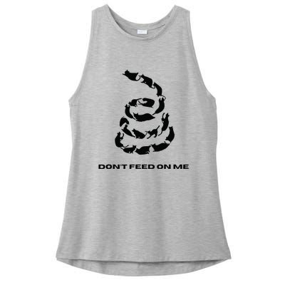 DonT Feed On Me Cats Ladies PosiCharge Tri-Blend Wicking Tank