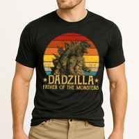 Dadzilla Father Of The Monsters Retro Vintage Sunset Performance Shirt