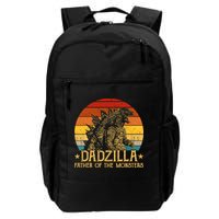Dadzilla Father Of The Monsters Retro Vintage Sunset Backpack