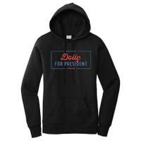 Dolly For President 2024 Retro Women's Pullover Hoodie