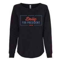 Dolly For President 2024 Retro Womens California Wash Sweatshirt