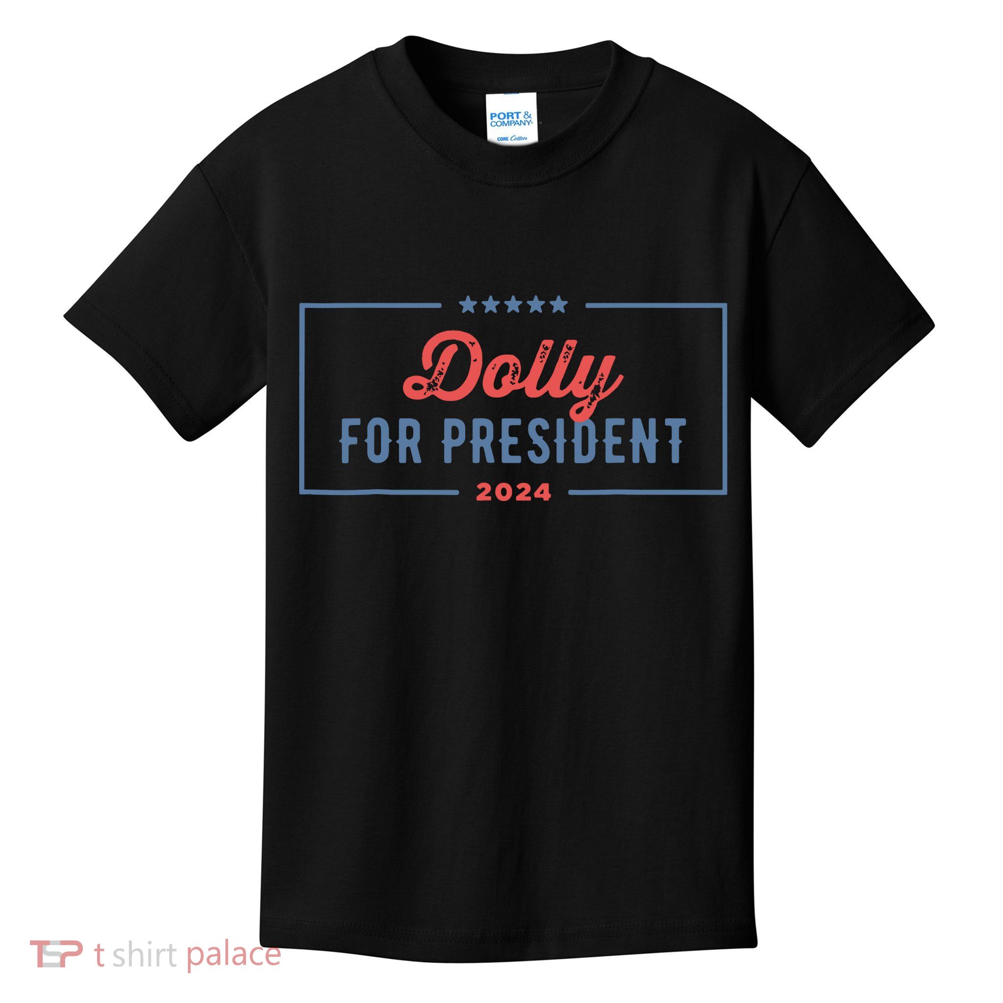 Dolly For President 2024 Retro Kids T-Shirt