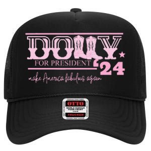 Dolly For President Personalized Dolly High Crown Mesh Back Trucker Hat