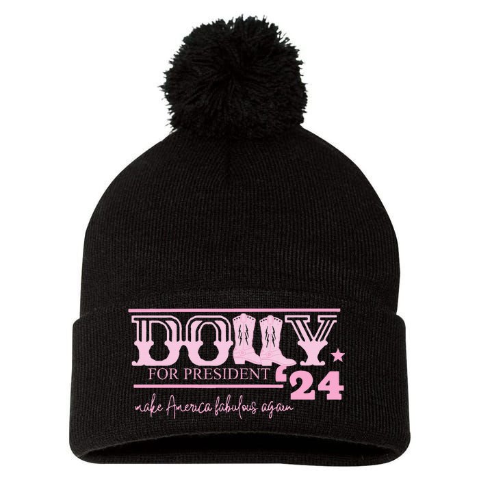 Dolly For President Personalized Dolly Pom Pom 12in Knit Beanie