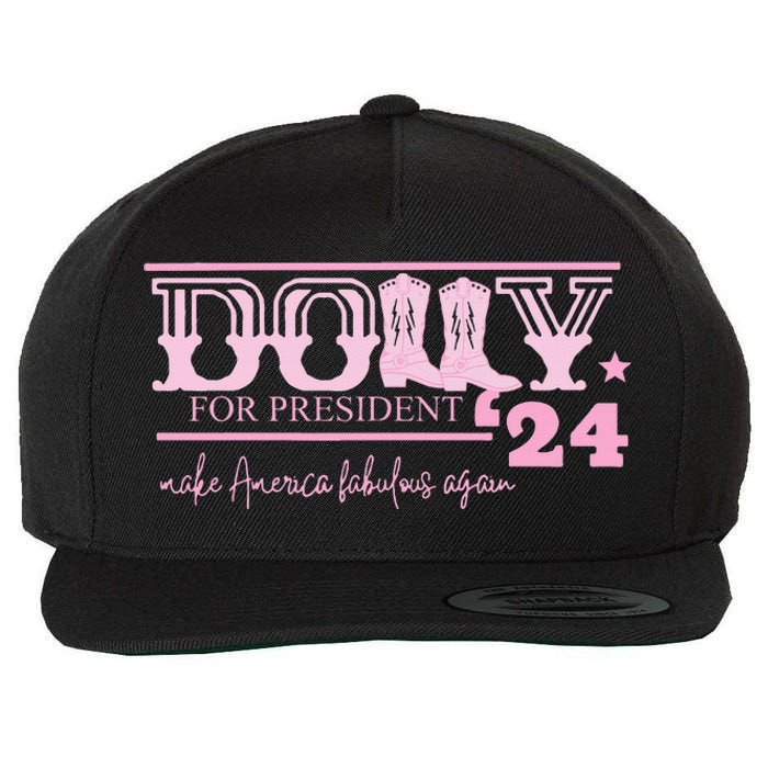 Dolly For President Personalized Dolly Wool Snapback Cap