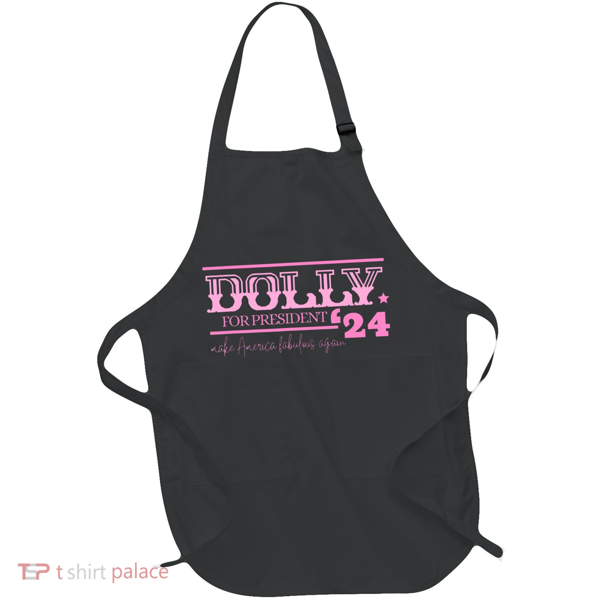Dolly For President Full-Length Apron With Pockets
