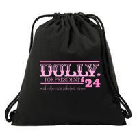 Dolly For President Drawstring Bag