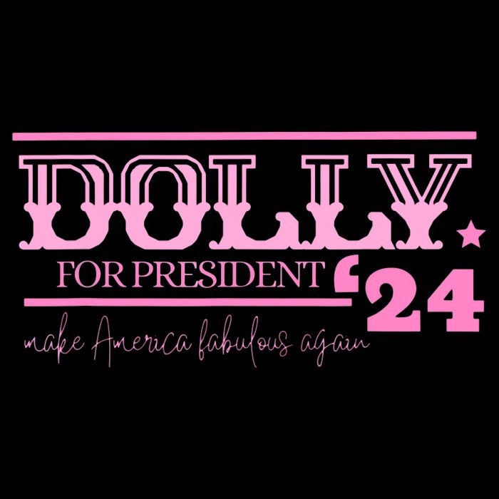 Dolly For President Drawstring Bag