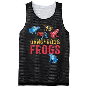 Dangerous Frogs P.O.I.S.O.N Dart Frogs Frog Lover Mesh Reversible Basketball Jersey Tank