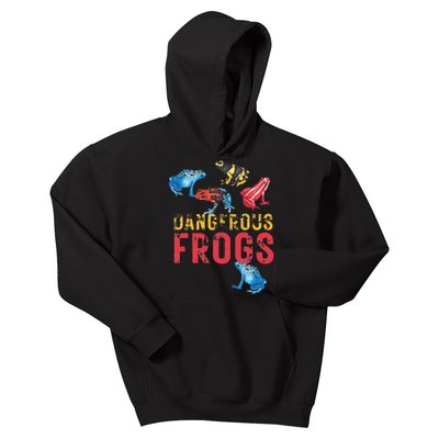 Dangerous Frogs P.O.I.S.O.N Dart Frogs Frog Lover Kids Hoodie