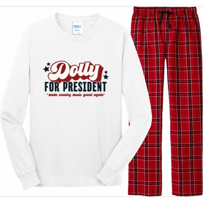 Dolly For President Long Sleeve Pajama Set