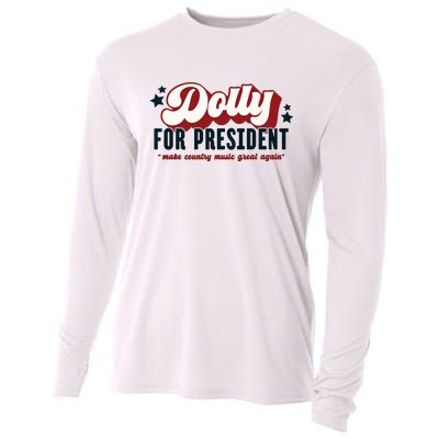 Dolly For President Cooling Performance Long Sleeve Crew