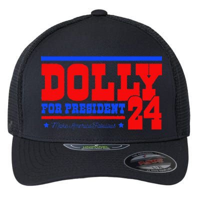 Dolly For President Flexfit Unipanel Trucker Cap