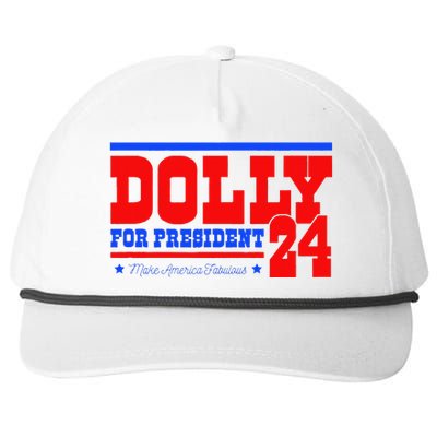 Dolly For President Snapback Five-Panel Rope Hat