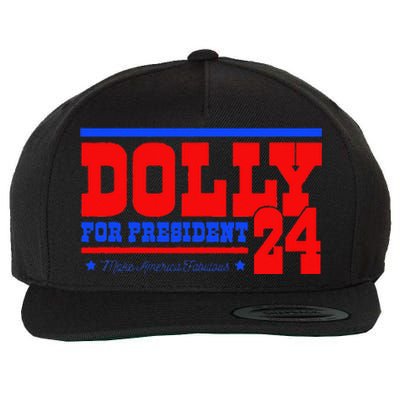 Dolly For President Wool Snapback Cap