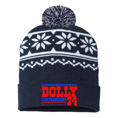 Dolly For President USA-Made Snowflake Beanie