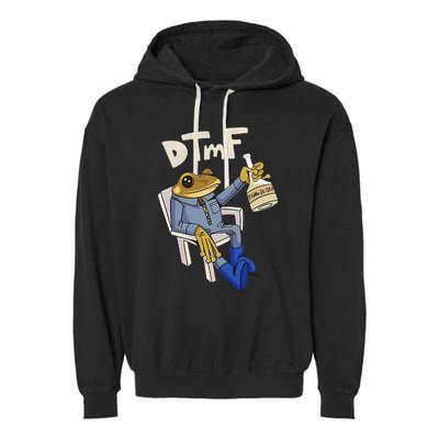 Dtmf Frog Puerto Rico Garment-Dyed Fleece Hoodie