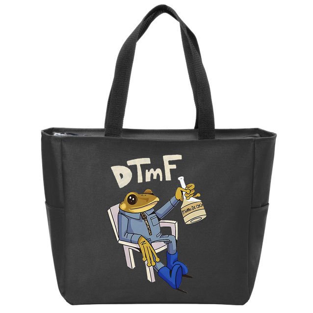 Dtmf Frog Puerto Rico Zip Tote Bag
