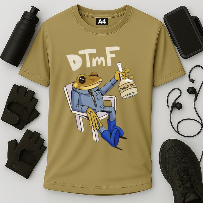 Dtmf Frog Puerto Rico Cooling Performance Crew T-Shirt