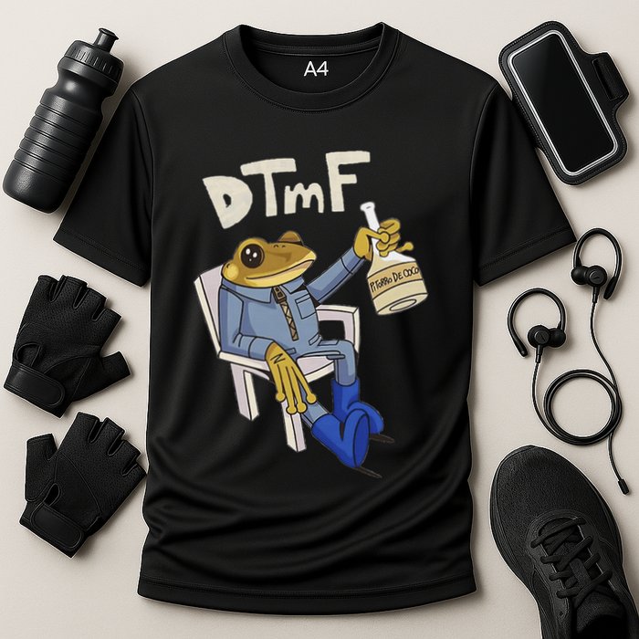 Dtmf Frog Puerto Rico Cooling Performance Crew T-Shirt