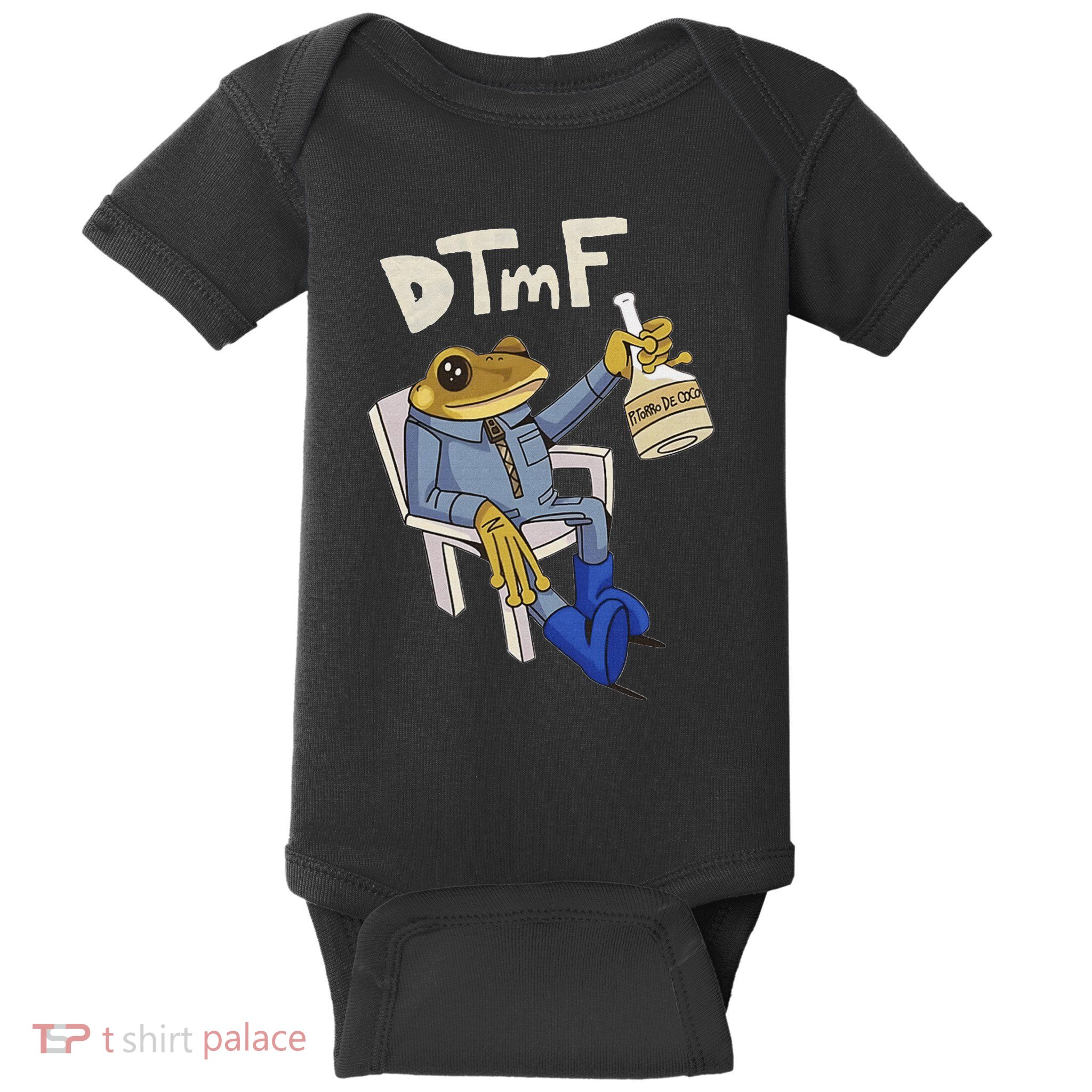 Dtmf Frog Puerto Rico Baby Bodysuit