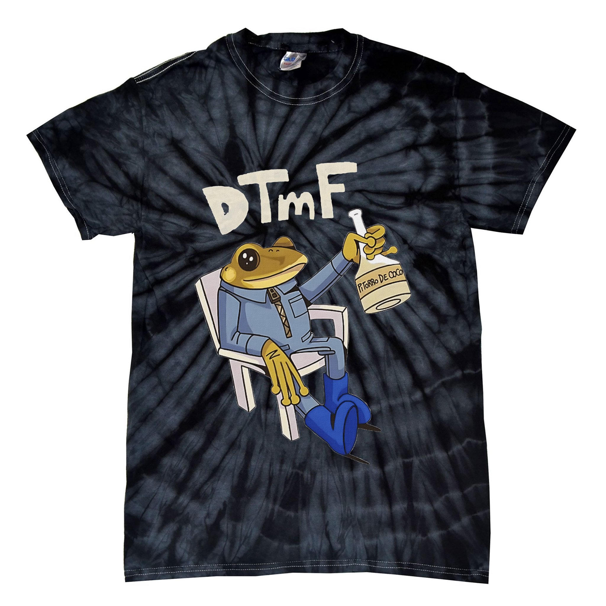 Dtmf Frog Puerto Rico Tie-Dye T-Shirt