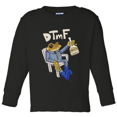 Dtmf Frog Puerto Rico Toddler Long Sleeve Shirt