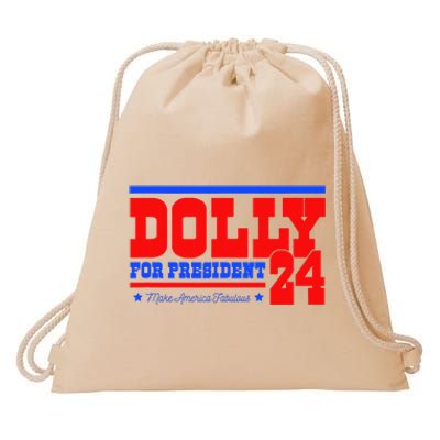 Dolly For President Drawstring Bag