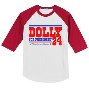 Dolly For President Kids Colorblock Raglan Jersey