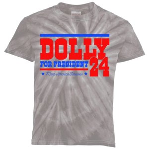 Dolly For President Kids Tie-Dye T-Shirt