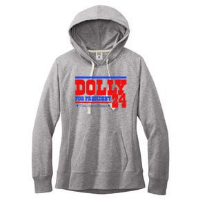 Dolly For President Women's Fleece Hoodie