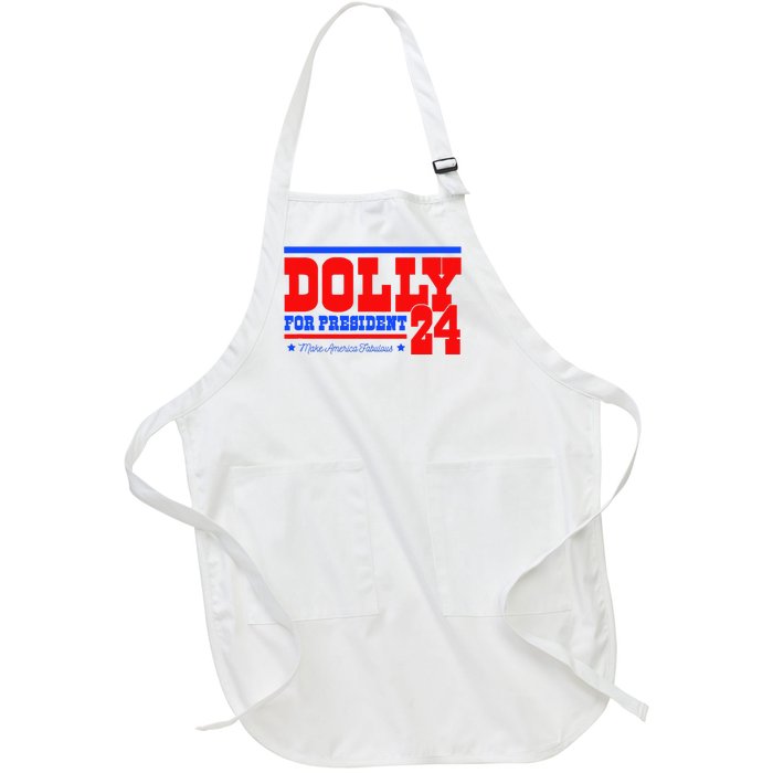 Dolly For President Full-Length Apron With Pockets