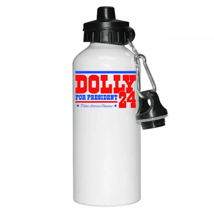 Dolly For President Aluminum Water Bottle