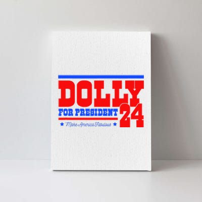 Dolly For President Canvas