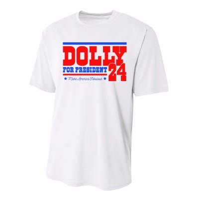 Dolly For President Performance Sprint T-Shirt