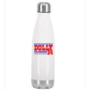 Dolly For President Stainless Steel Insulated Water Bottle