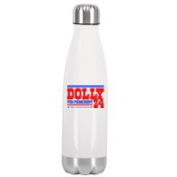 Dolly For President Stainless Steel Insulated Water Bottle