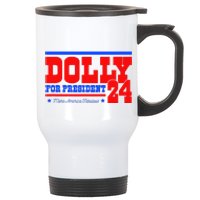 Dolly For President Stainless Steel Travel Mug