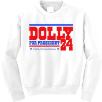 Dolly For President Kids Sweatshirt