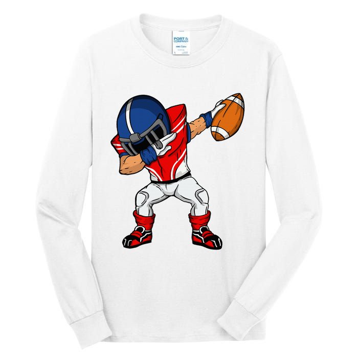 Dabbing Football Player American Football Season Dab Dance Tall Long Sleeve T-Shirt