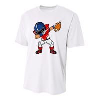 Dabbing Football Player American Football Season Dab Dance Youth Performance Sprint T-Shirt