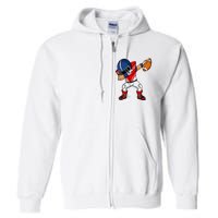 Dabbing Football Player American Football Season Dab Dance Full Zip Hoodie